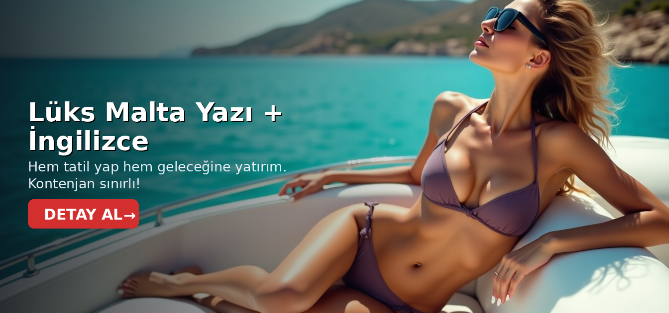 Lüks Malta Yazı + İngilizce