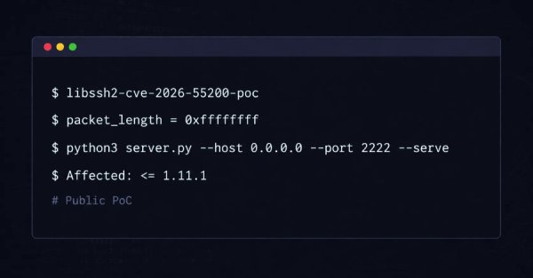 Kritik libssh2 Açığı için Kamu PoC Yayınlandı