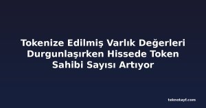Tokenize Edilmiş Varlık Değerleri Durgunlaşırken Hissede Token Sahibi Sayısı Artıyor