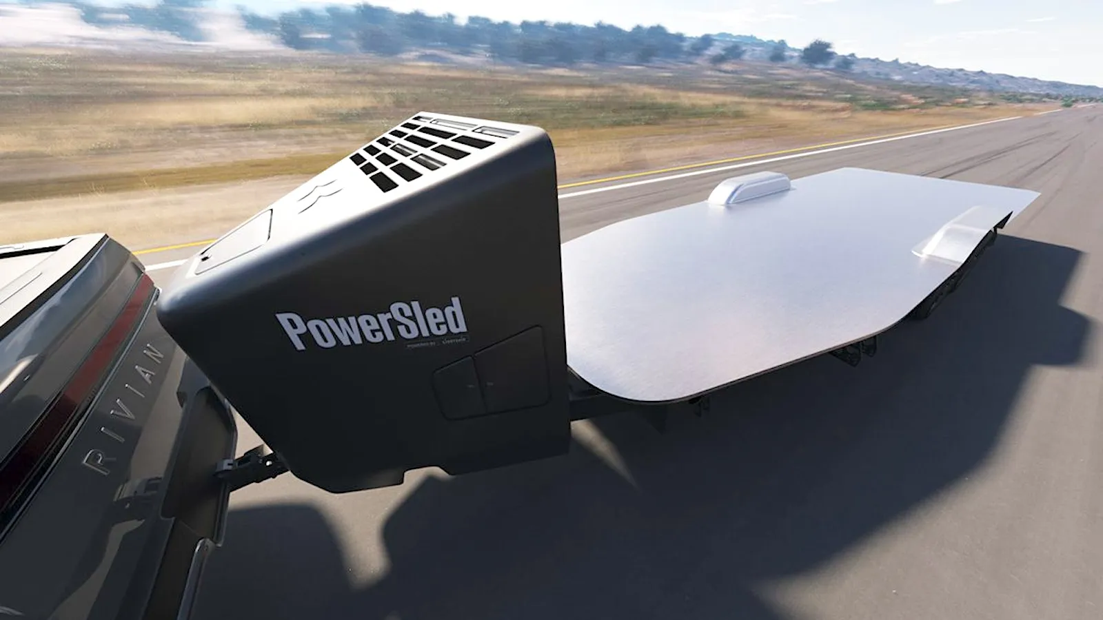 PowerSled open trailer, via Lightship.