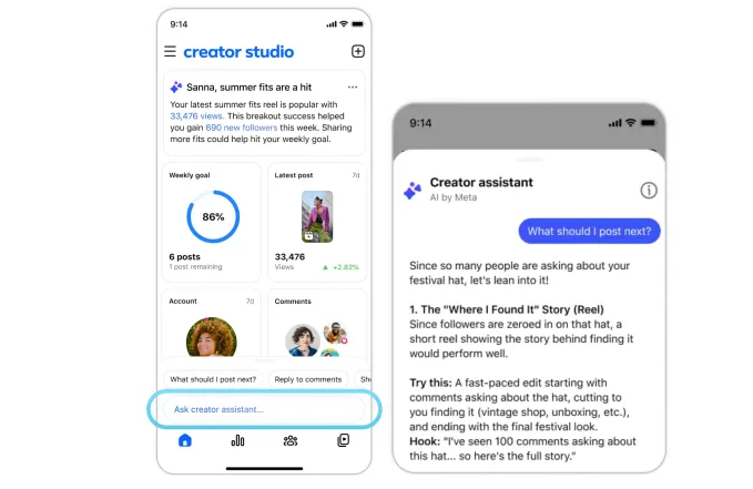 Facebook, İçerik Üreticileri için Yapay Zeka Destekli Uygulama Çıkarıyor