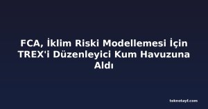 FCA, İklim Riski Modellemesi İçin TREX'i Düzenleyici Kum Havuzuna Aldı