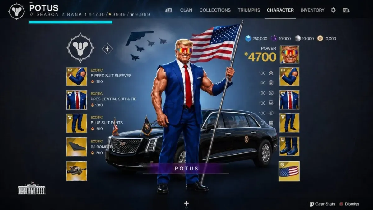 Trump'ın Kaba Destiny 2 Meme'ine İnternetten Tepkiler