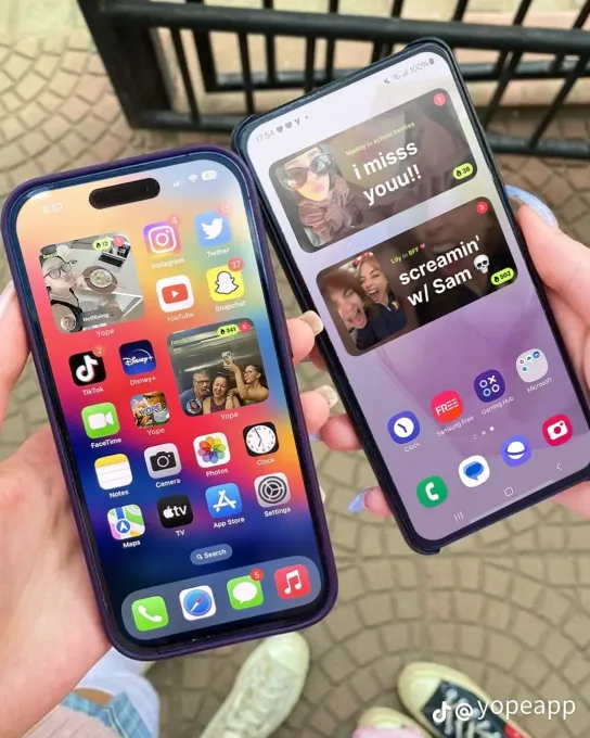 Yope TikTok benzeri arayüz