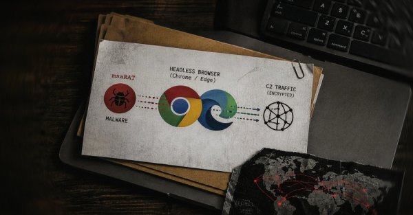 Chaos Fidye Yazılımı, C2 Trafiğini Headless Chrome ve Edge Üzerinden Yönlendirmek İçin msaRAT Kullanıyor