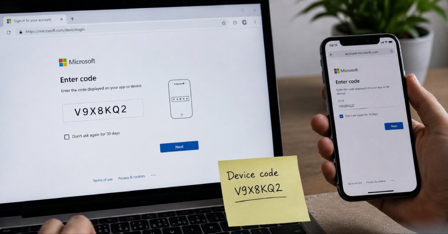 DEBULL Aracı, Microsoft Cihaz Kodu Akışını Kötüye Kullanarak M365 Hesaplarını Hedef Alıyor