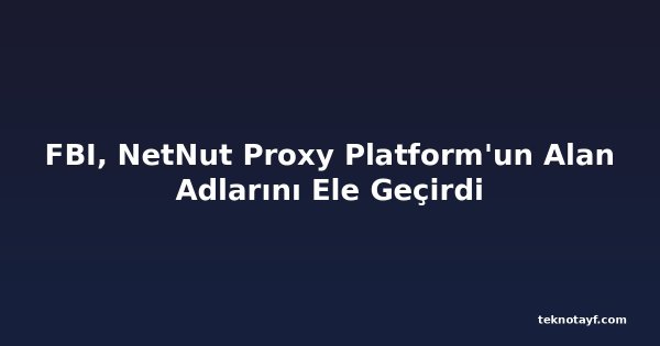 FBI, NetNut Proxy Platform'un Alan Adlarını Ele Geçirdi