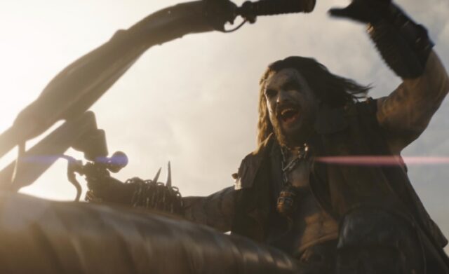 Jason Mamoa makes a couple of cameos as bounty hunter Lobo.