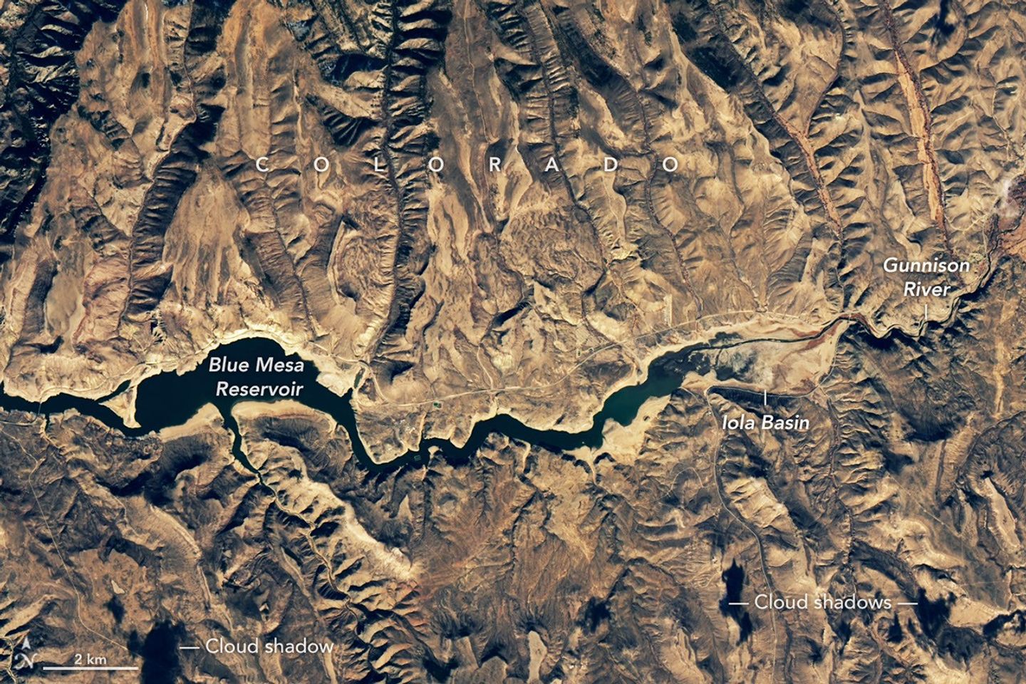 Blue Mesa Rezervuarı, Kasım 2021