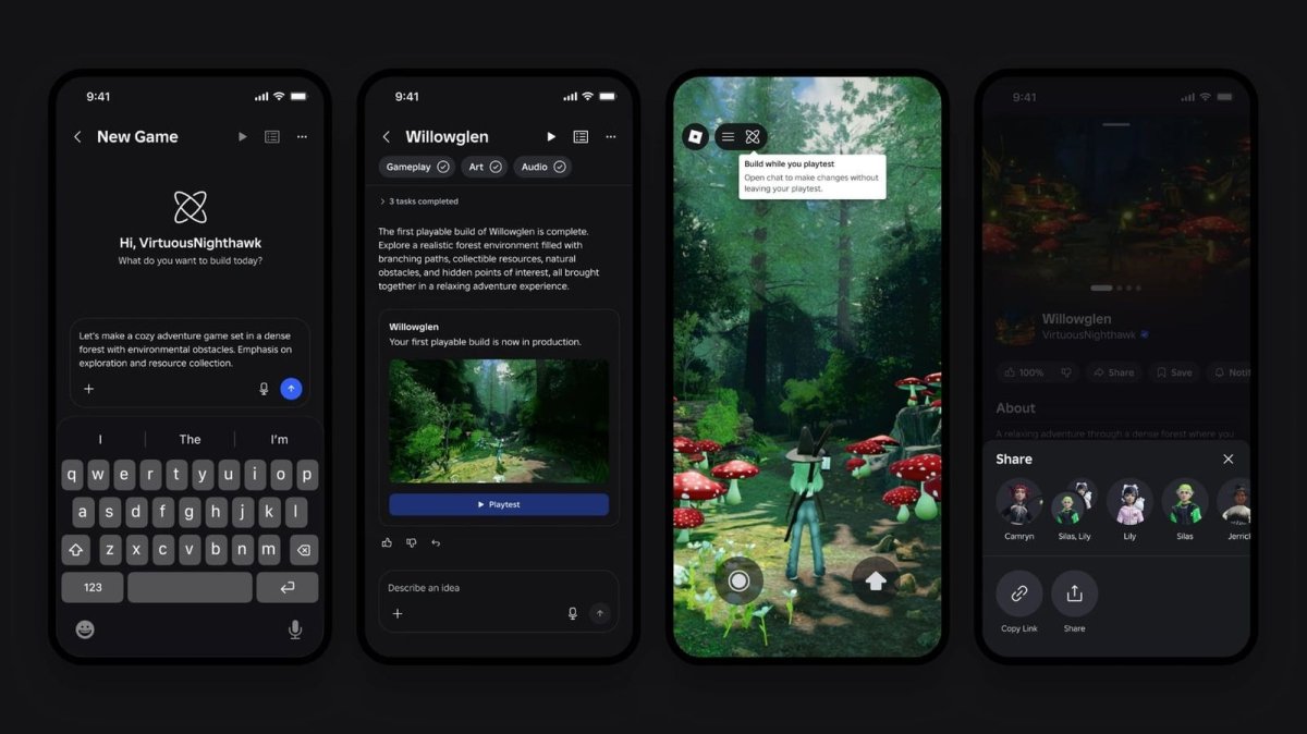 Roblox, Mobilde Yapay Zeka Destekli Oyun Yapımını Bu Yılın Sonunda Sunacak
