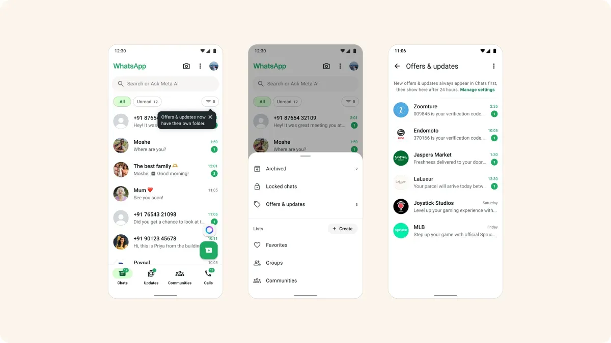 WhatsApp, Büyük İşletmelerden Gelen Mesajları Ayırma Özelliğini Test Ediyor
