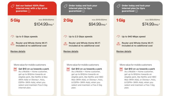 Verizon Fios, En Hızlı İnternet Planını 5Gbps'ye Yükseltti