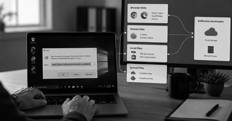 ACR Stealer, ClickFix Tuzaklarıyla Tarayıcı Token'larını ve Microsoft 365 Dosyalarını Çalıyor