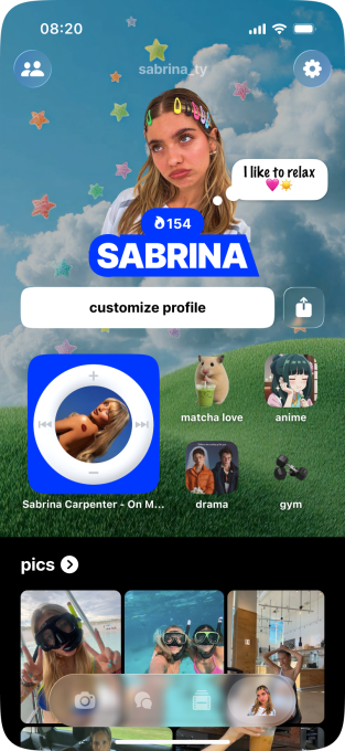 Yope profil ekranı