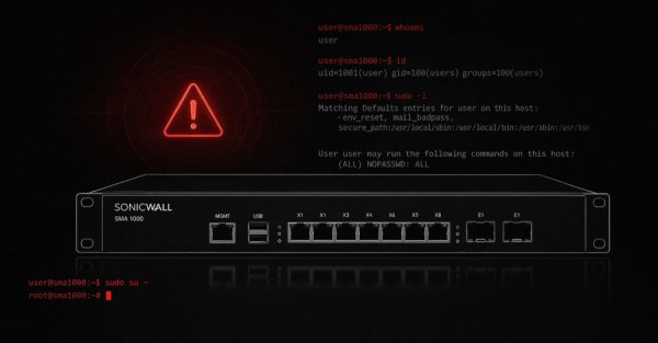 SonicWall SMA Sıfırıncı Gün Açıkları, Duyurulmadan Önce Kök Erişim İçin Kullanıldı