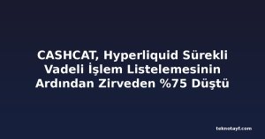 CASHCAT, Hyperliquid Sürekli Vadeli İşlem Listelemesinin Ardından Zirveden %75 Düştü