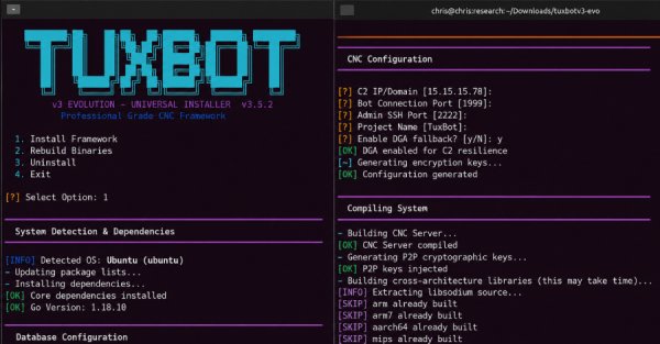 TuxBot v3 Evrimi: Yapay Zeka Destekli IoT Botnet Geliştirme İzleri