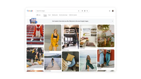 Google Görseller'e Pinterest Benzeri Yeniden Tasarım