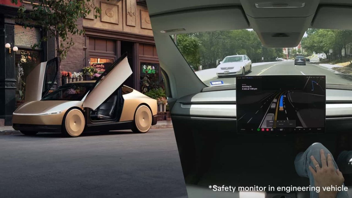 Tesla, Austin'de Direksiyon Simidi Olmayan Cybercab'ı Test Ediyor