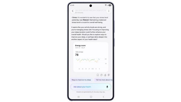Samsung, sağlık verilerini anlamlandırmaya yardımcı olacak yapay zeka destekli asistanını tanıttı