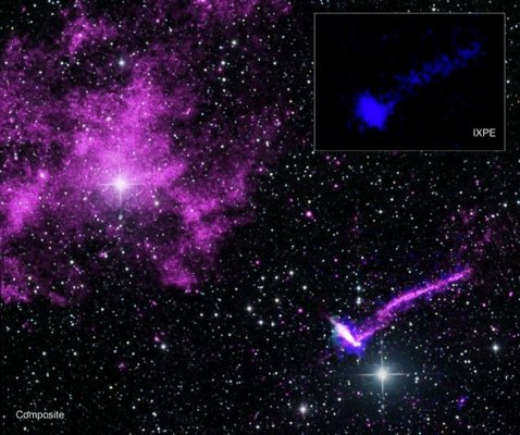 NASA'nın IXPE Teleskobu 'Fener' Pulsarın Manyetik Alanlarını Haritaladı