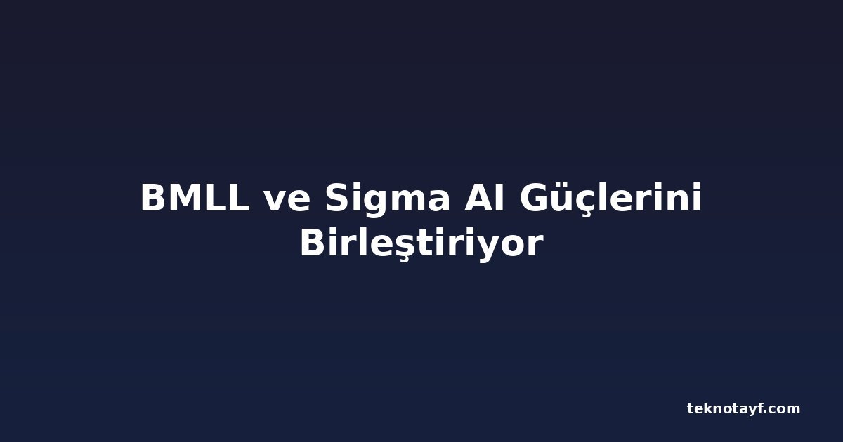 BMLL ve Sigma AI Güçlerini Birleştiriyor