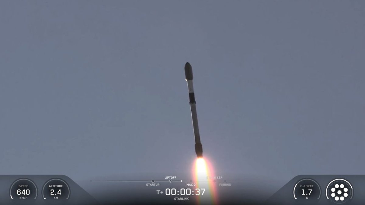 SpaceX Falcon 9 Roketi 35. Kez Fırlatıldı, Starlink Uydularını Yörüngeye Taşıdı