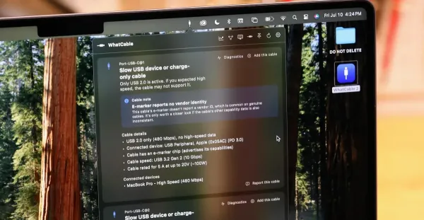 Ücretsiz Mac Uygulaması Gizemli USB-C Kablo Hakkında Gerçeği Açıklıyor