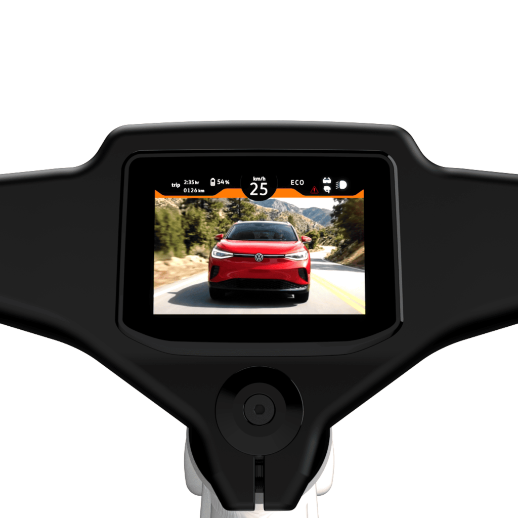 Volkswagen e-bike rear view display