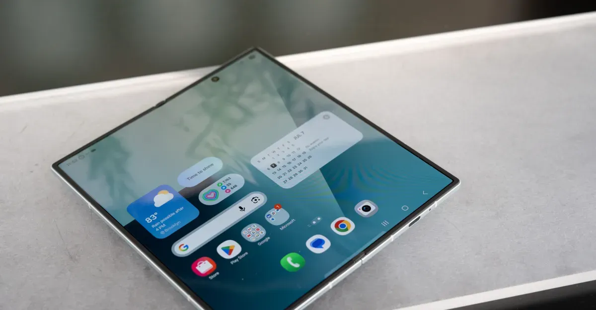 Samsung'un Yeni Katlanabilir Ekranı Daha Az Kırışıyor ve Daha Dayanıklı