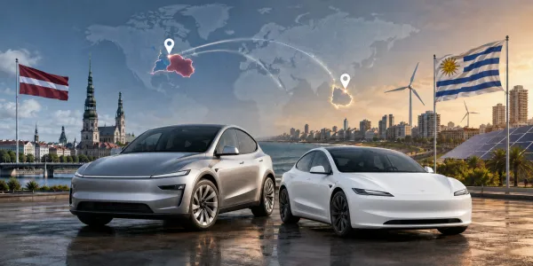 Tesla, İki Kıtada Yeni Pazarlara Açıldı: Letonya ve Uruguay