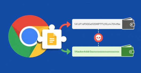 Silent Swap Kripto Klipperi, Cüzdan Adreslerini Değiştirmek İçin Sahte Google Notlar Uzantısı Kullanıyor