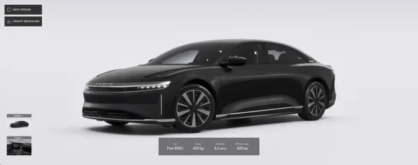 Lucid, 2027 Air EV Serisini Yeni Stealth Paketi ile Tanıttı