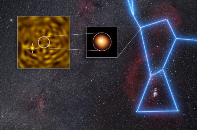 Betelgeuse yıldızı ve yıldız arkadaşı