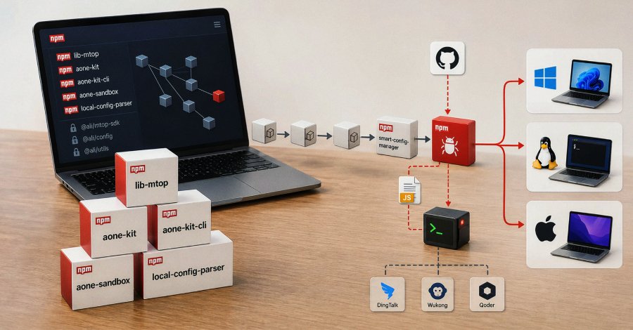 18 Kötü Amaçlı npm Paketi, Alibaba Araçlarını Kullananları Hedef Alan Platformlar Arası RAT Dağıtıyor