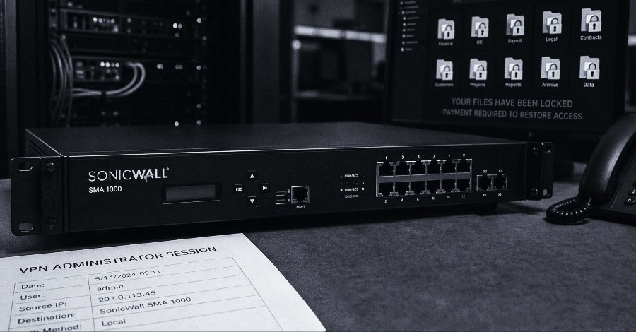 INC Fidye Yazılımı, SonicWall SMA 1000 Açıklarını Sömüren En Tehlikeli Aktör Olarak Öne Çıkıyor