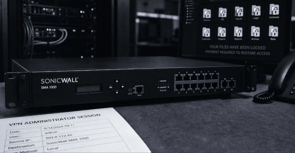 INC Fidye Yazılımı, SonicWall SMA 1000 Açıklarını Sömüren En Tehlikeli Aktör Olarak Öne Çıkıyor