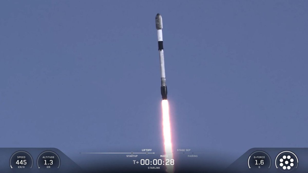 SpaceX, 90. Falcon 9 Uçuşunda Starlink Uyduklarını Fırlattı