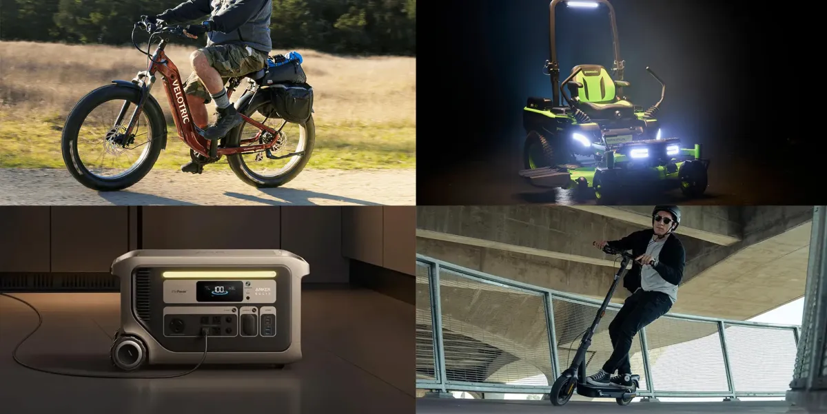 Velotric Nomad 2 Elektrikli Bisiklet 1.749 Dolara Düştü; Greenworks Çim Biçme Makinesi, Anker SOLIX ve Segway'den Büyük İndirimler