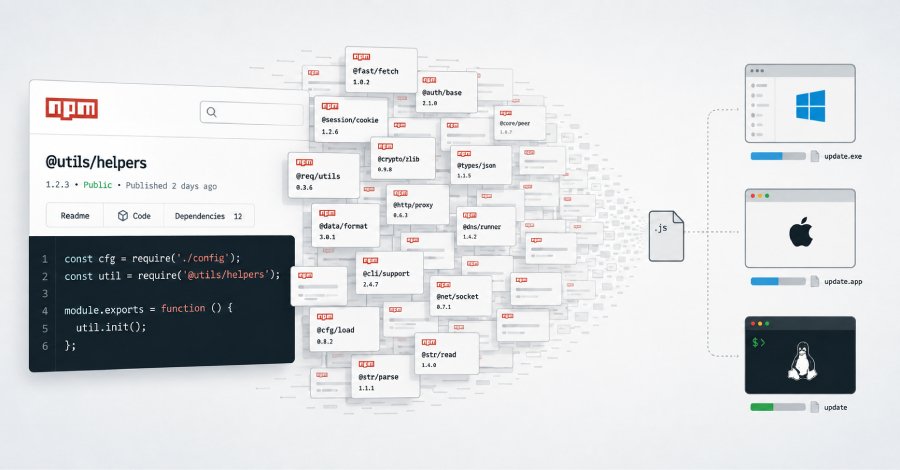 npm Kaydındaki Yaklaşık 800 Zararlı Paket, Çapraz Platformlu RAT ve Bilgi Çalıcı Dağıtıyor