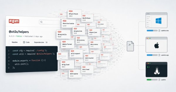 npm Kaydındaki Yaklaşık 800 Zararlı Paket, Çapraz Platformlu RAT ve Bilgi Çalıcı Dağıtıyor