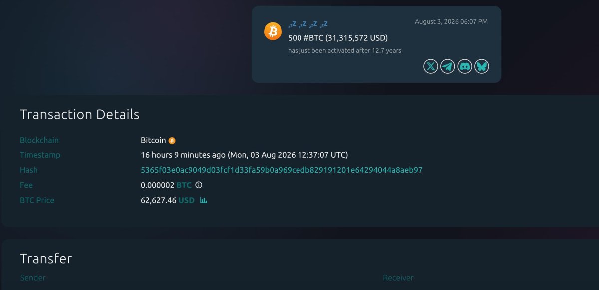 2013'ten Beri Hareketsiz Olan Bitcoin Cüzdanı 31 Milyon Dolar Taşıdı, Tek Değil