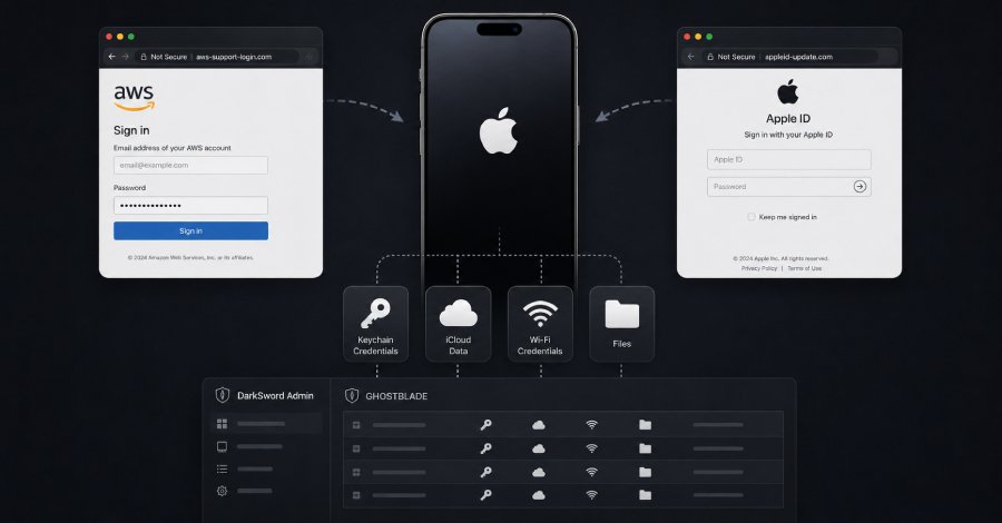 Çinli Tehdit Aktörü, iOS'a GHOSTBLADE Yüklemek İçin Sızdırılmış DarkSword Kitini Kullanıyor