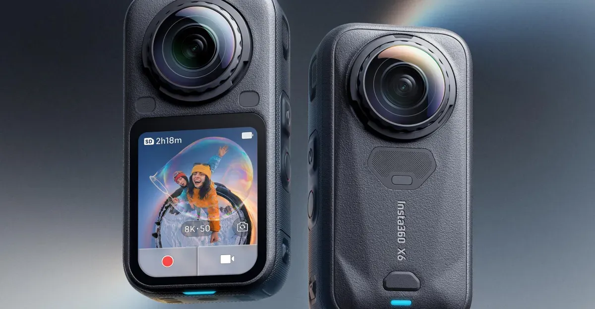 Insta360'nın yeni 360 derece aksiyon kamerası X6: Daha küçük gövde, daha büyük sensörler