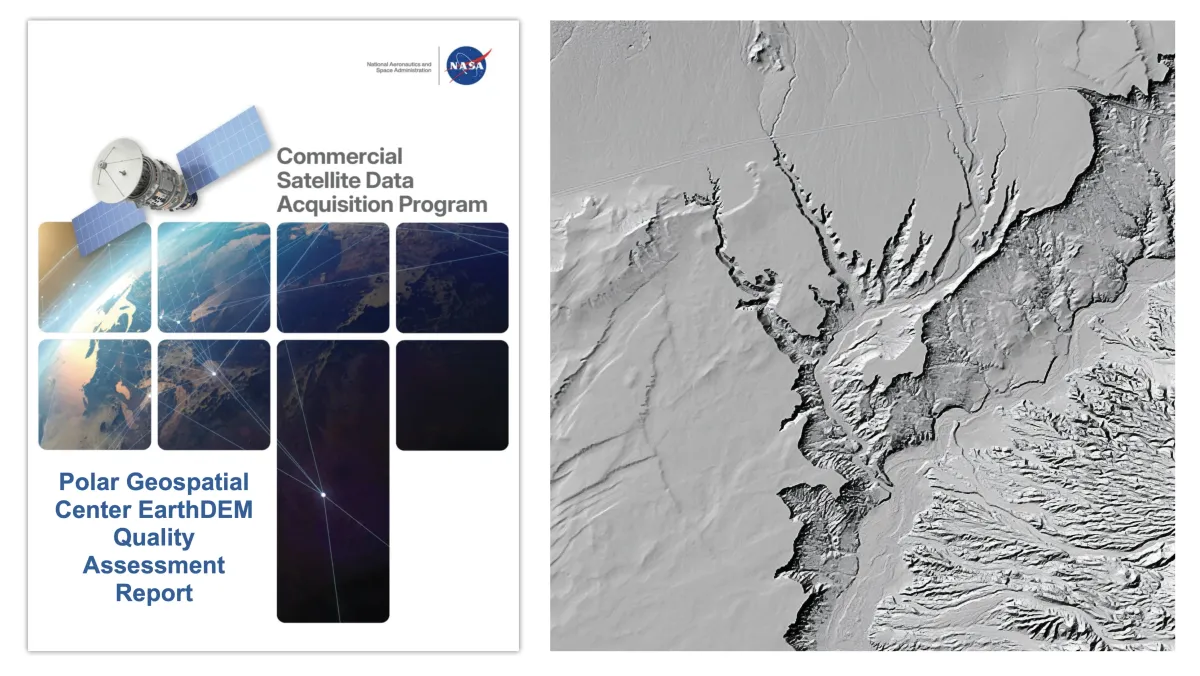 NASA'nın Kalite Değerlendirme Raporu Polar Geospatial Center EarthDEM Yükseklik Ürünlerini Değerlendiriyor