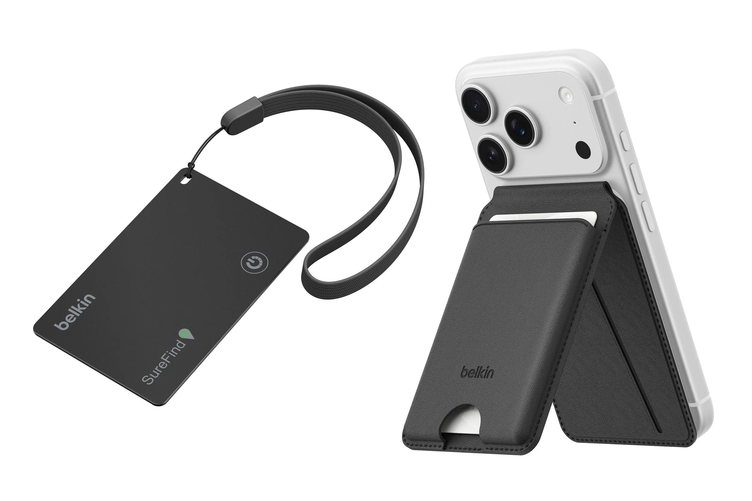 Belkin SureFind Card ve SureFind Wallet Stand