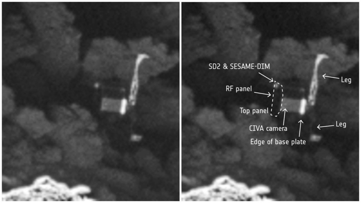 Uzayda Bugün: Rosetta, İki Yıl Aradan Sonra Kayıp Philae İniş Aracını 67P Kuyruklu Yıldızı'nda Buldu