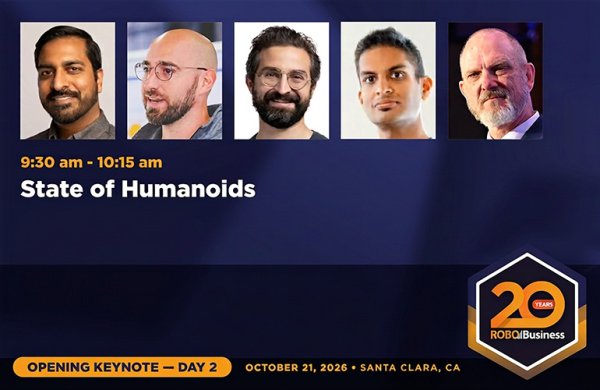 State of Humanoids açılış konuşması RoboBusiness'ta sektör liderlerini bir araya getirecek