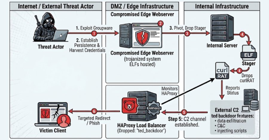 Yeni Ted Arka Kapısı, Kurbanların HAProxy Sistemlerine Gizlenerek Web Trafiğini Ele Geçiriyor